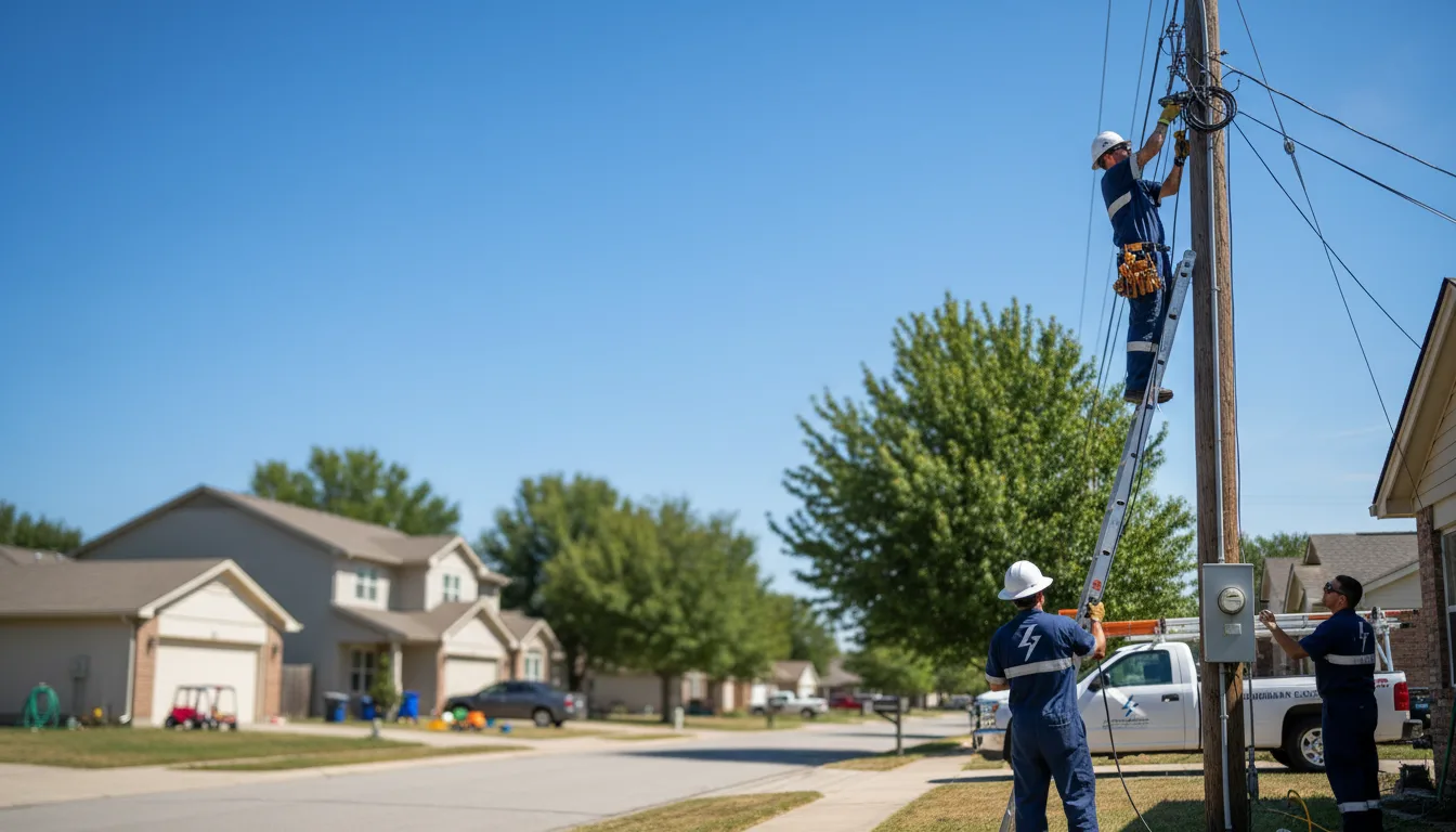Residential electrician providing installation services in Tillman, SC